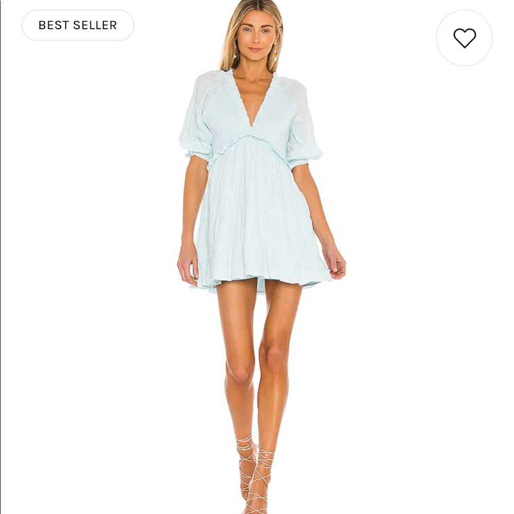 Lovers & Friends Finnegan Dress in Sky Blue